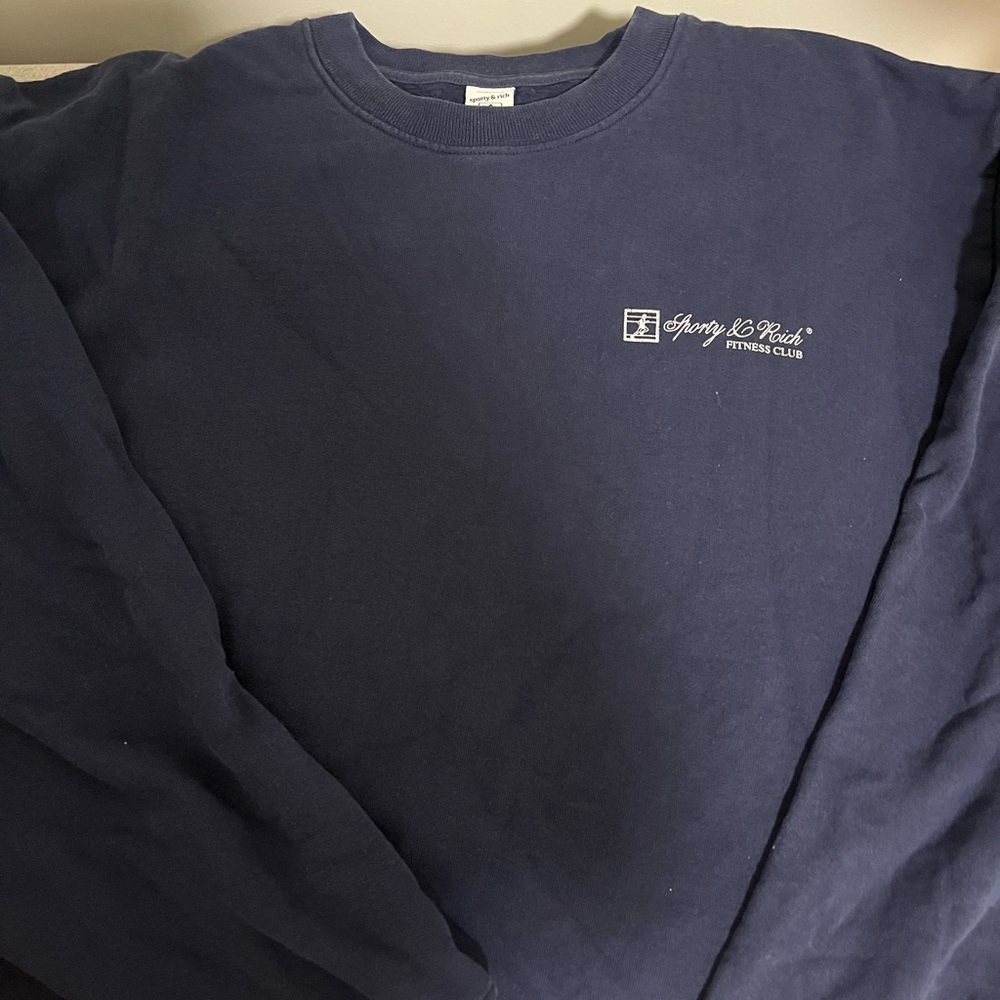 ✨SOLD✨Sporty & Rich Midnight Blue Crewneck